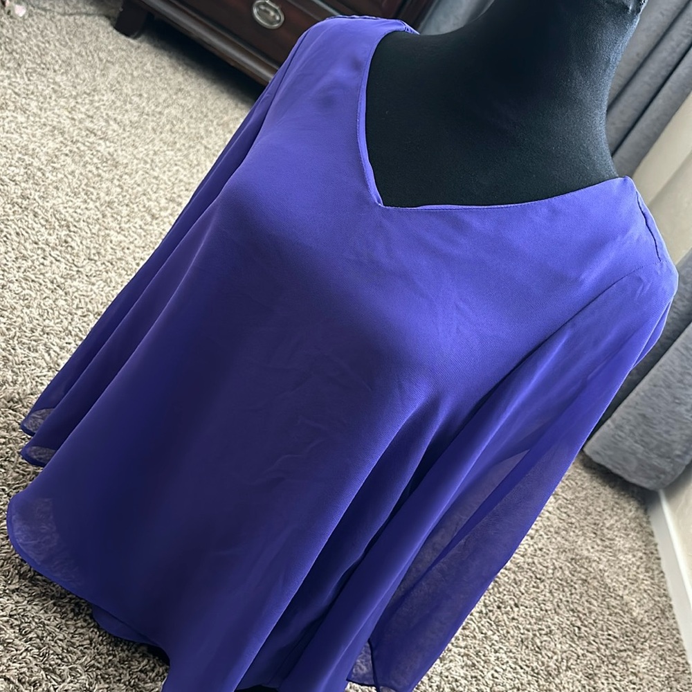 Jennifer Lopez periwinkle blouse - XS